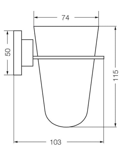 FV DOMINIC ACC PORTA CEPILLOS BRUSHED BRASS 0169R/85-BB
