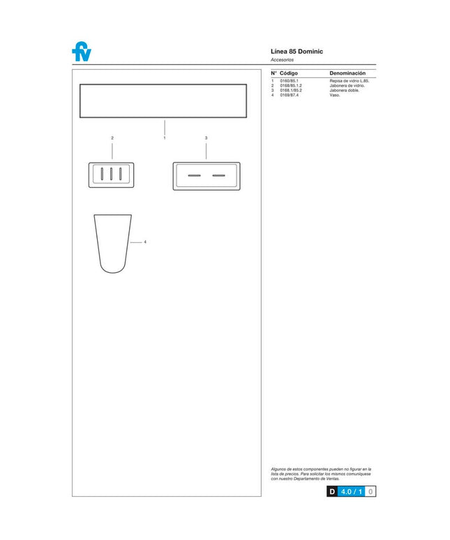 FV DOMINIC ACC PORTA CEPILLOS NEGRO 0169R/85-BK