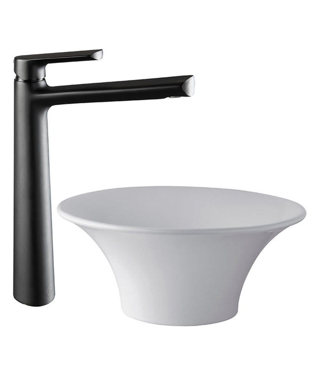 FV AROMO MONO BACHAS TIPO VESSEL NEGRO MATE 0181.02/D8-NG
