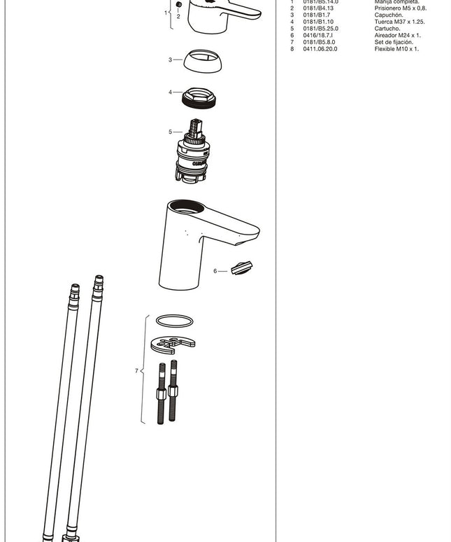 FV PUELO MONOC LAVATORIO 0181/B5-NG