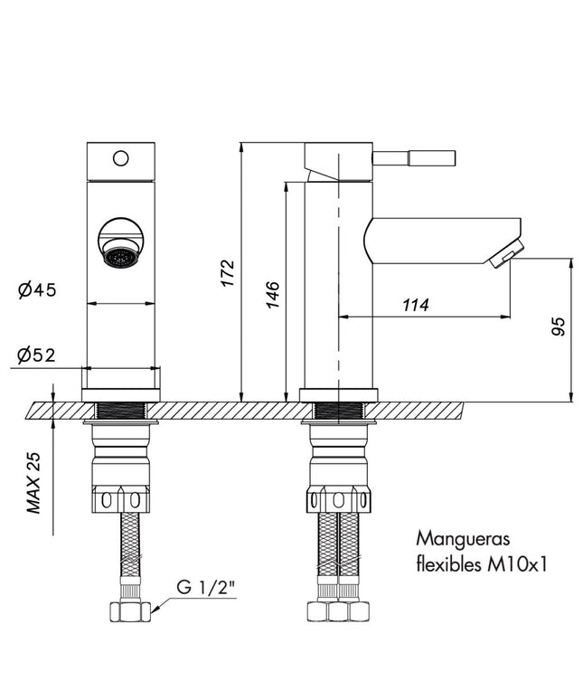 FV INOX ONE LAVATORIO MONOC ACERO INOXIDABLE 0181/I1-AI