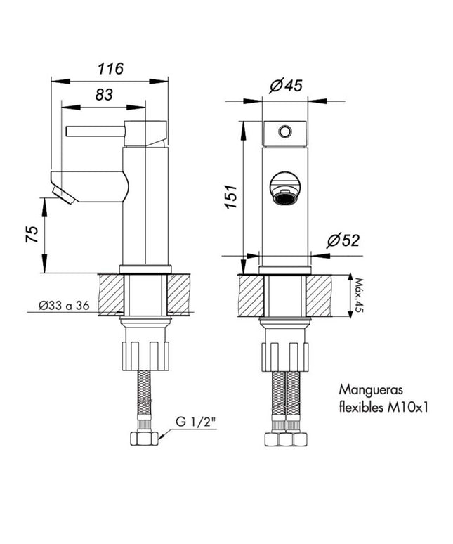 FV INOX ONE S LAVATORIO 0181/I1S-AI