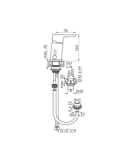 FV PUELO MONOC BIDE NEGRO 0189/B5-NG