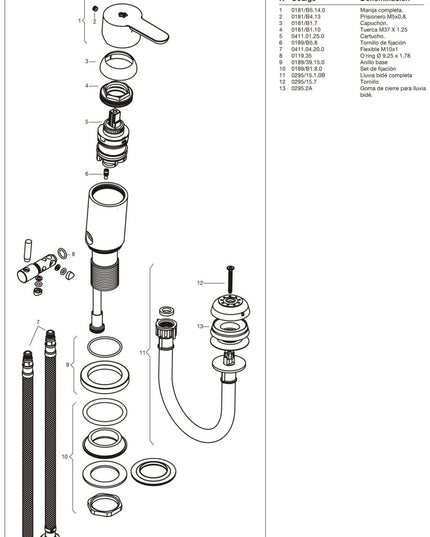 FV PUELO MONOC BIDE  0189/B5-CR