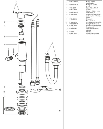 FV AROMO MONO BIDE 0189/D8-CR