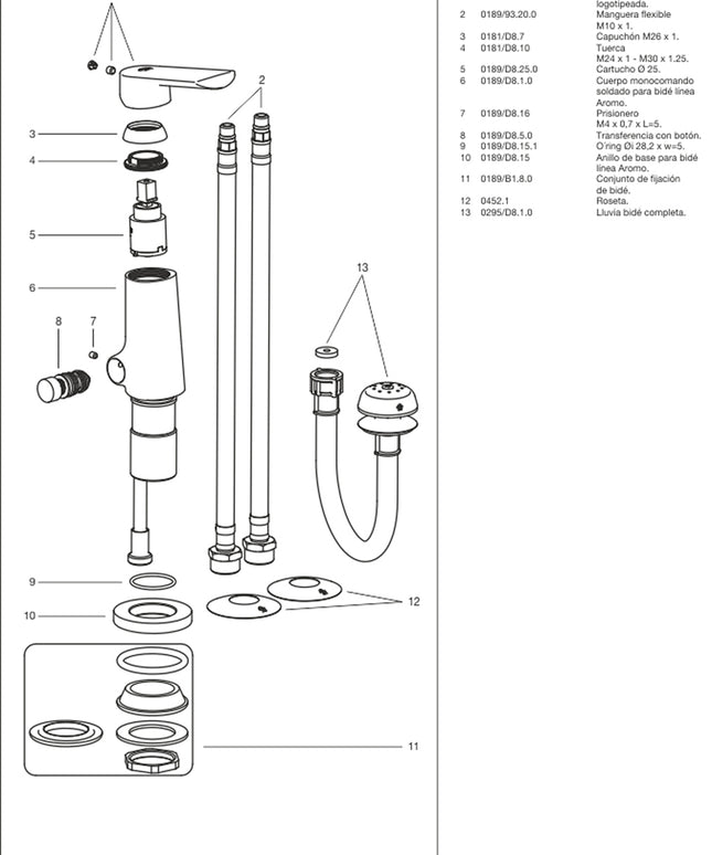 FV AROMO MONO BIDE 0189/D8-CR