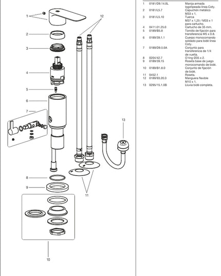 FV COTY MONO BIDE 0189/D9-CR