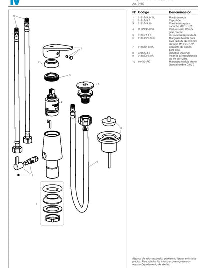 FV M4 COMPACTA MONOC. P/BIDE CON TRANS 0189/M4-CR