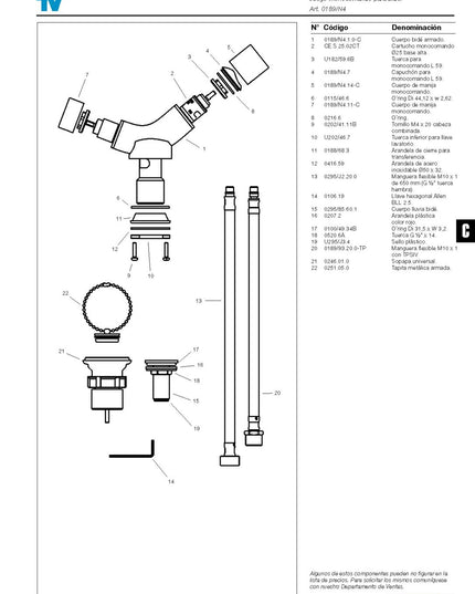 FV CLIP MONOCOMANDO BIDE NEGRO 0189/N4-FB