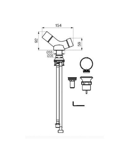 FV CLIP MONOCOMANDO BIDE NEGRO 0189/N4-FB