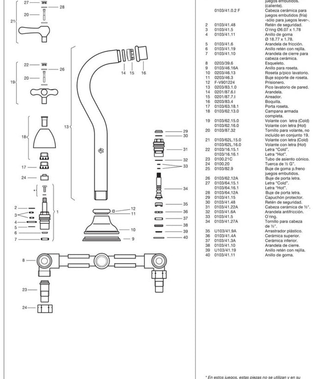 FV MARGOT LAVATORIO DE PARED 0203/62-CR