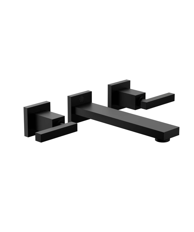 FV DOMINIC LEVER LAVATORIO DE PARED NEGRO 0203R/85L-BK