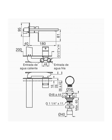 FV DOMINIC NEW MONO LAVATORIO 0206/85N-CR