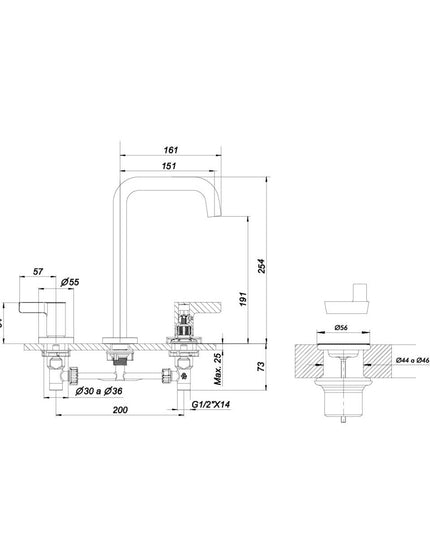 FV MAUNA LAVATORIO 0207A/G8-CR