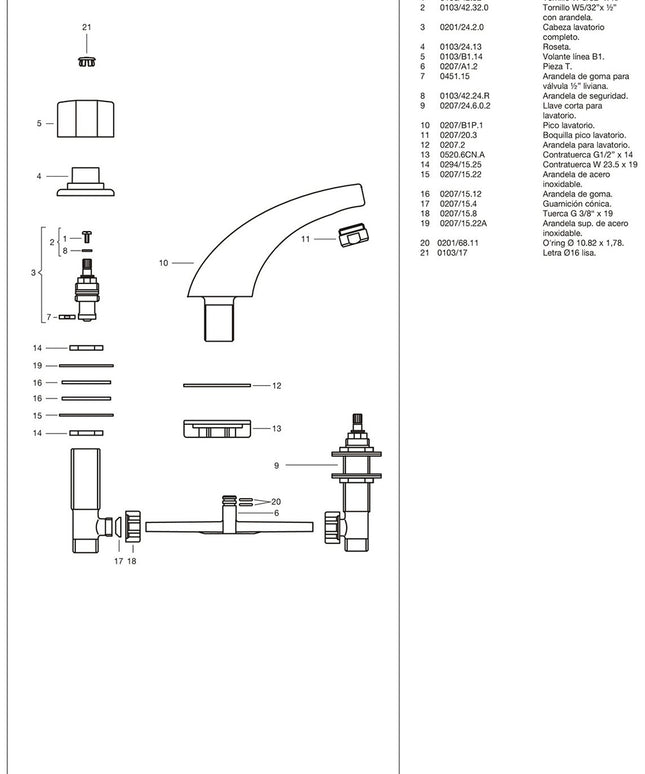 FV ARIZONA PLUS LAVATORIO 0207/B1P-CR