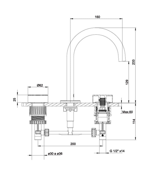 FV GRIP LAVATORIO NEGRO MATE 0207/L8-NG