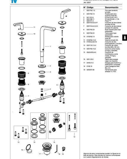 FV CIPRES LAVATORIO 0207/N2-CR