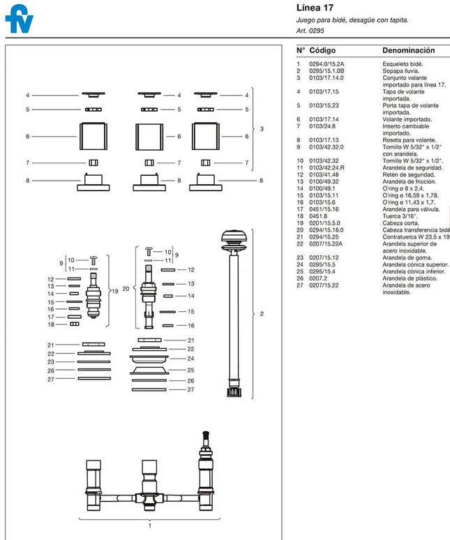 FV CALIFORNIA BIDE 0295/17P-CR