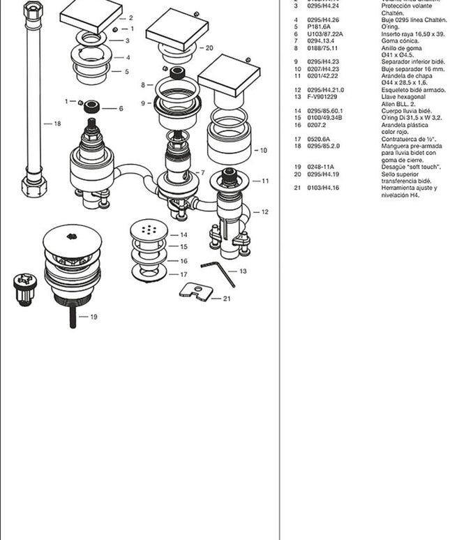 FV CHALTEN BIDE BRUSHED BRASS 0295/H4-BB