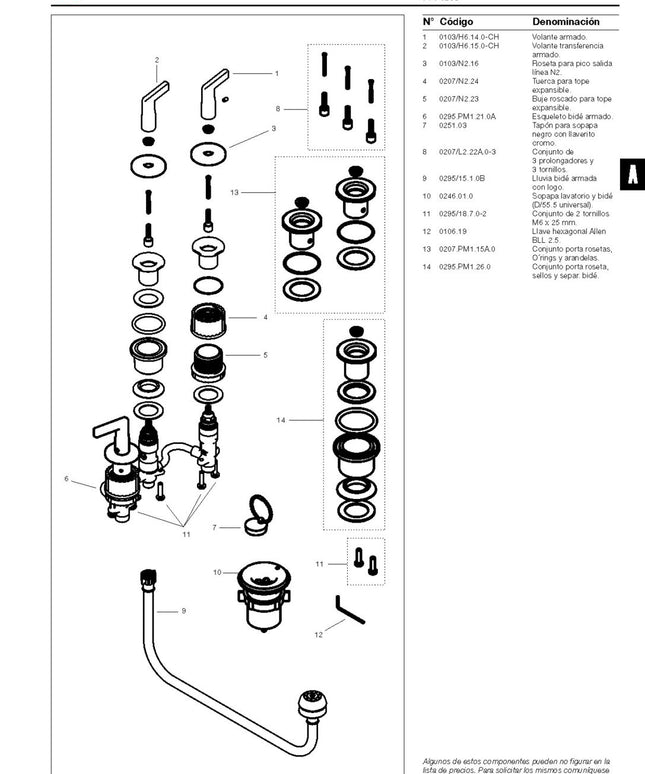 FV ARRAYAN BIDET 0295/H6-CR