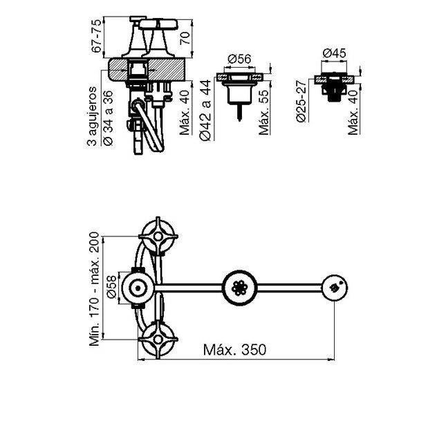 FV PETALO JUEGO PARA BIDE 0295/M3P-CR
