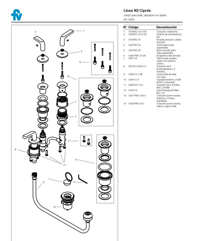 FV CIPRES BIDET 0295/N2-CR