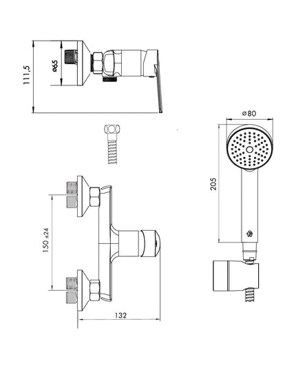 FV HALO MONOC DUCHA S/TRANSFERENCIA 0311/M9-CR