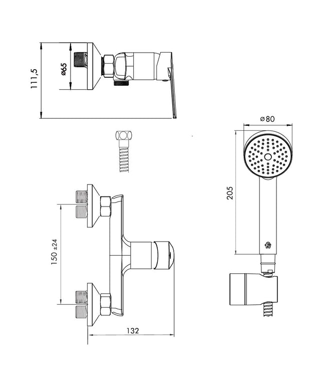 FV HALO MONOC DUCHA S/TRANSFERENCIA 0311/M9-CR