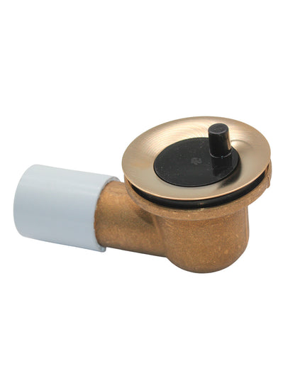 FV DESAGUE P/BAÑERA C/CODO DE 90° 11/4 BRUSHED BRASS 0355.01-BB