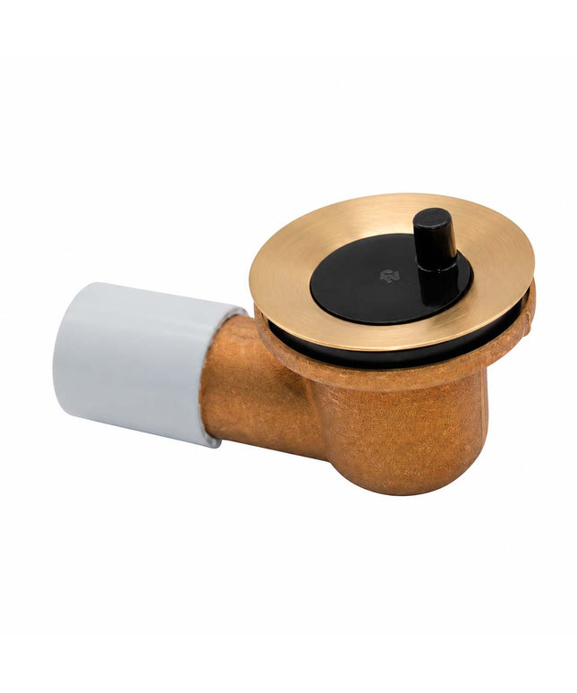 FV DESAGUE P/BAÑERA C/CODO DE 90° 11/4 BRUSHED GOLD 0355.01-BG