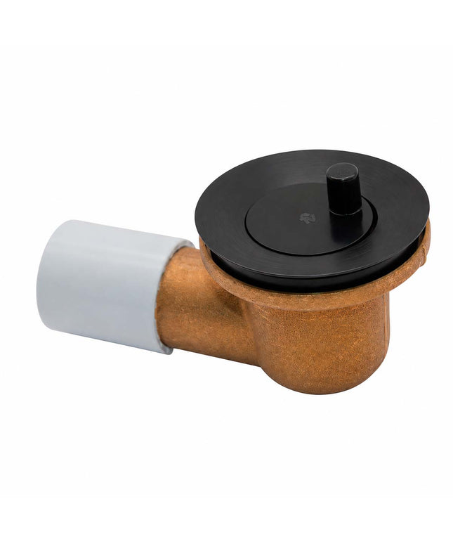 FV DESAGUE P/BAÑERA C/CODO DE 90° 11/4 NEGRO 0355.01-BK