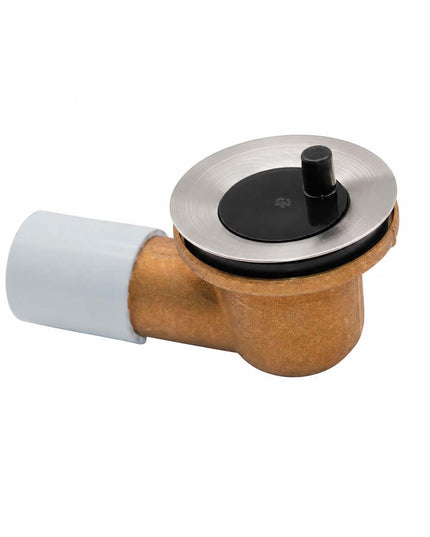 FV DESAGUE P/BAÑERA C/CODO DE 90° 11/4 BRUSHED NICKEL 0355.01-BN