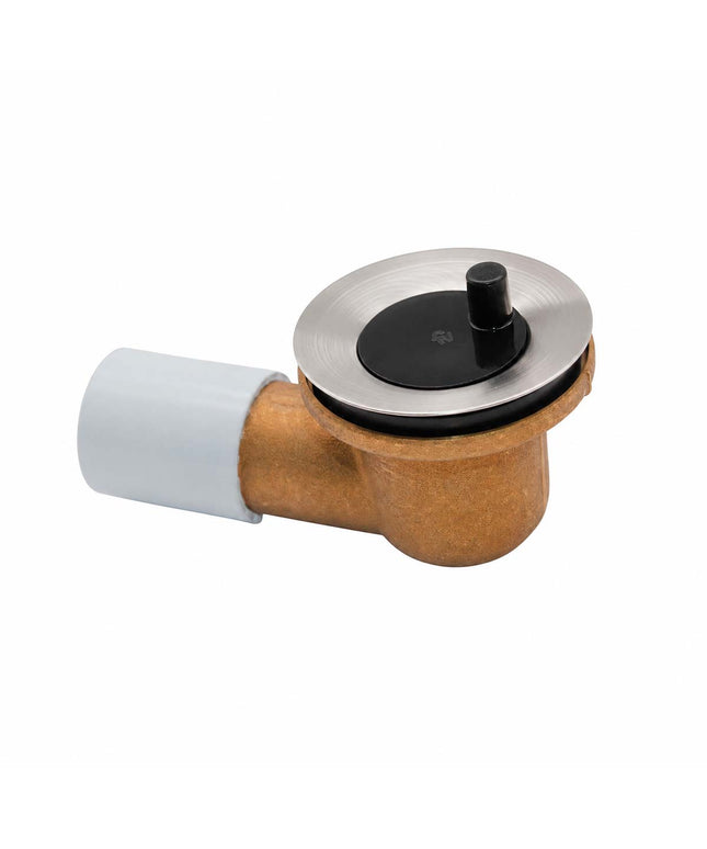 FV DESAGUE P/BAÑERA C/CODO DE 90° 11/4 BRUSHED NICKEL 0355.01-BN