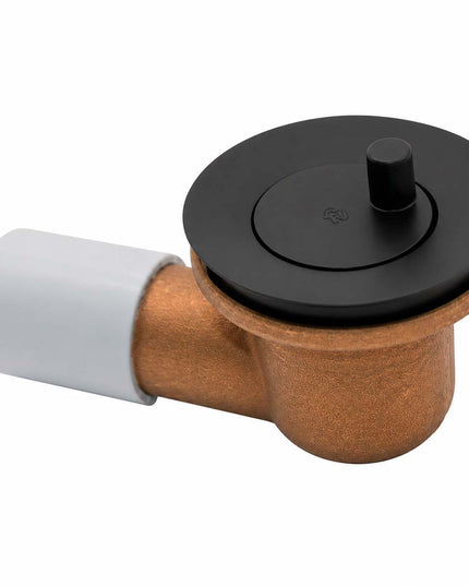 FV DESAGUE P/BAÑERA C/CODO DE 90° 11/4 NEGRO MATE 0355.01-FB