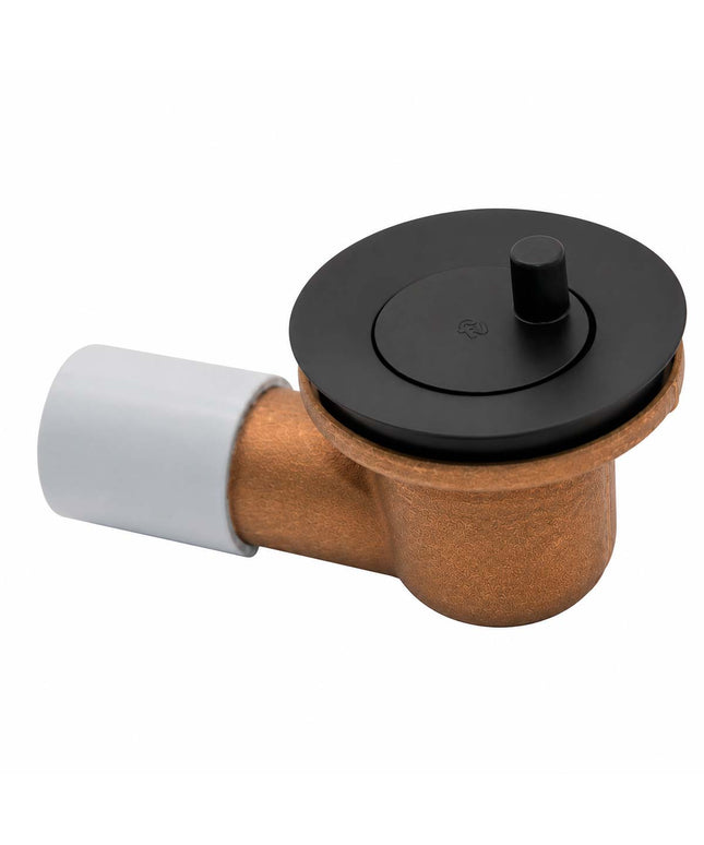 FV DESAGUE P/BAÑERA C/CODO DE 90° 11/4 NEGRO MATE 0355.01-FB