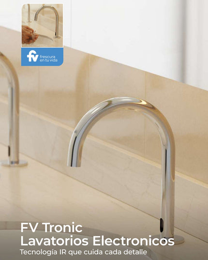 FV TRONIC ELECTRONICO P/LAVATORIO ALTO C/FUENTE 0363.07T-CR