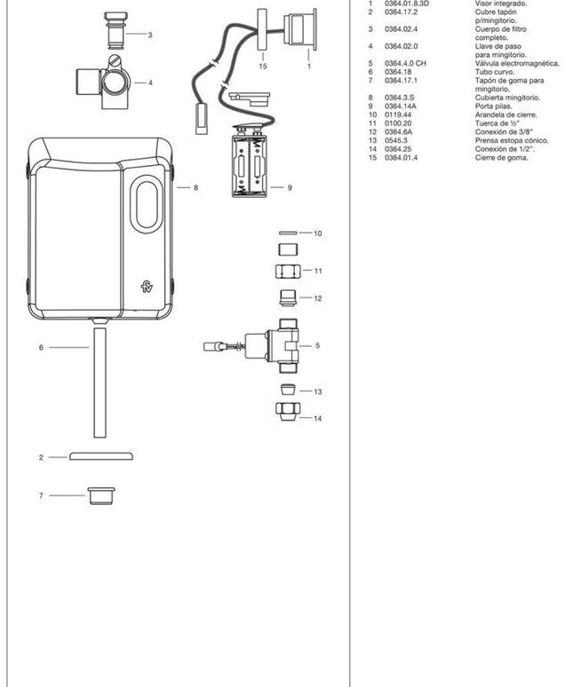 FV TRONIC ELECTRONICO P/MINGITORIO 0364-CR