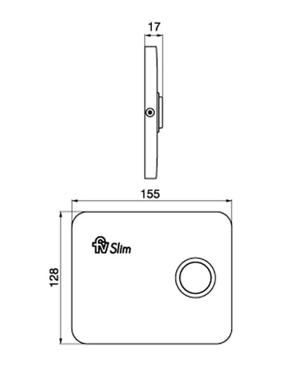 FV SLIM TAPA CON BOTON P/VALVULA NEGRO 0378.02-NG