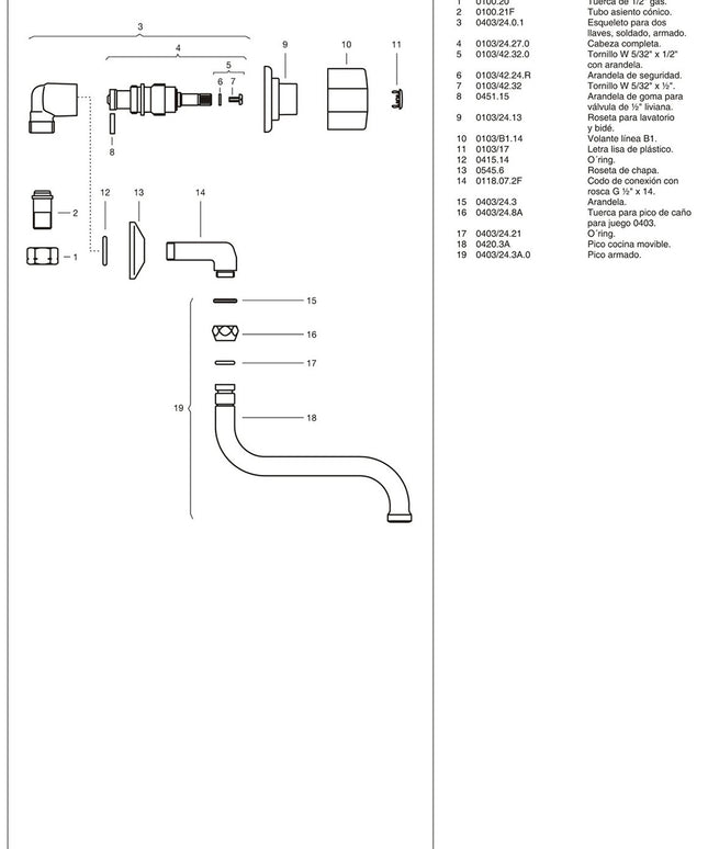 FV ARIZONA PLUS PARA COCINA / LAVADERO PARA EMBUTIR 0403/B1P-CR