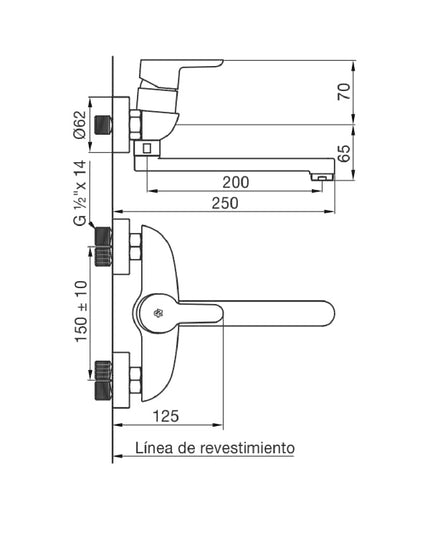 FV PUELO MONOC PARED DE COCINA 0406/B5-CR