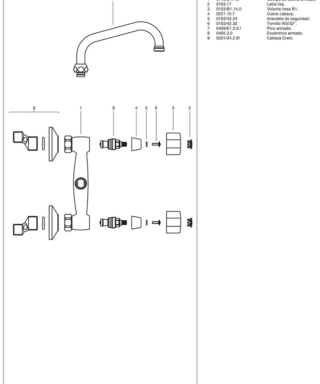 FV ARIZONA PLUS PARA PARED DE COCINA / LAVADERO 0409.02/B1P-CR