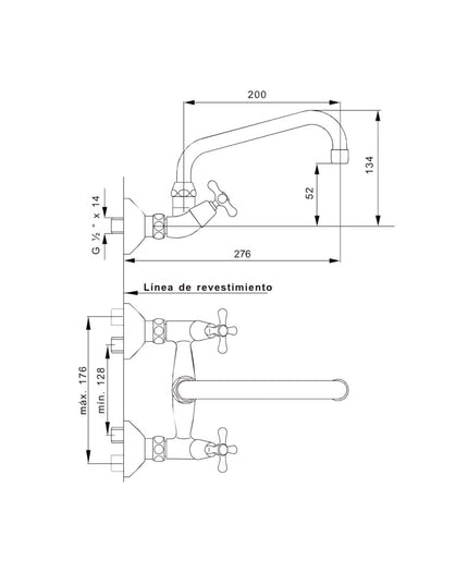 FV ALLEGRO LAVATORIO PARED DE COCINA 0409/15-CR