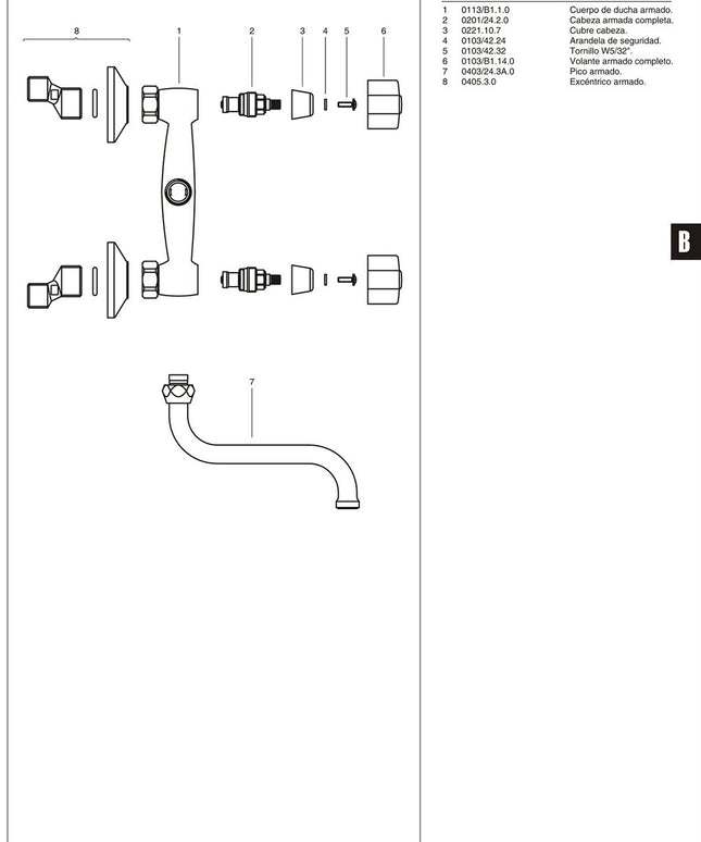 FV ARIZONA PLUS PARA PARED DE COCINA / LAVADERO 0409/B1P-CR