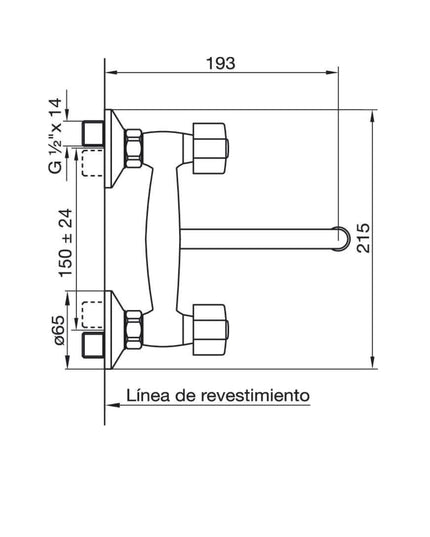 FV ARIZONA PLUS PARA PARED DE COCINA / LAVADERO 0409/B1P-CR