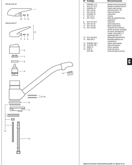 FV ALABAMA MONOC P/MESADA DE COCINA 0411.04/27-CR