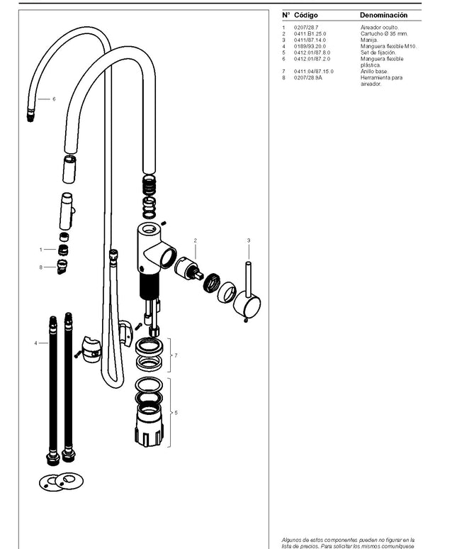 FV TEMPLE MONO MESADA DE COCINA 0412.01/87-CR
