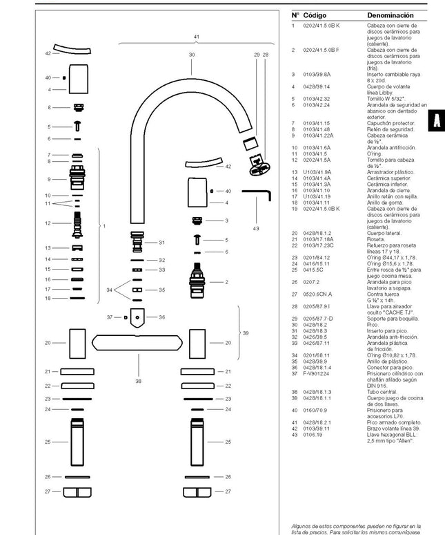 FV LIBBY MESADA DE COCINA 0428/39-CR