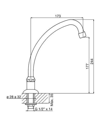 FV PICO P/MESADA 0428-CR