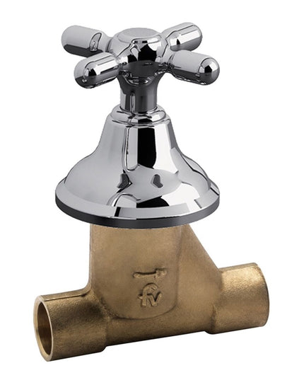 FV LLAVE PASO COBRE H-H 19MM 0489/B2P-19-CR  0489/20-19