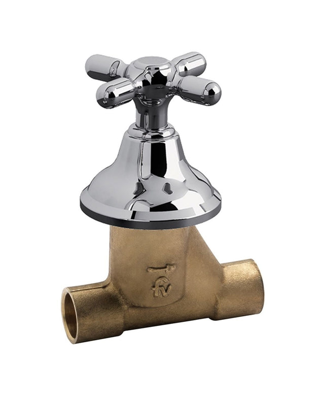 FV LLAVE PASO COBRE H-H 19MM 0489/B2P-19-CR  0489/20-19